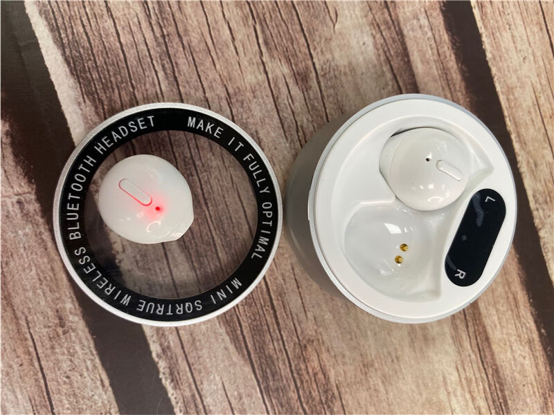 黑科技tws蓝牙耳机新款双耳运动耳机充电迷你耳机无线蓝牙 白色