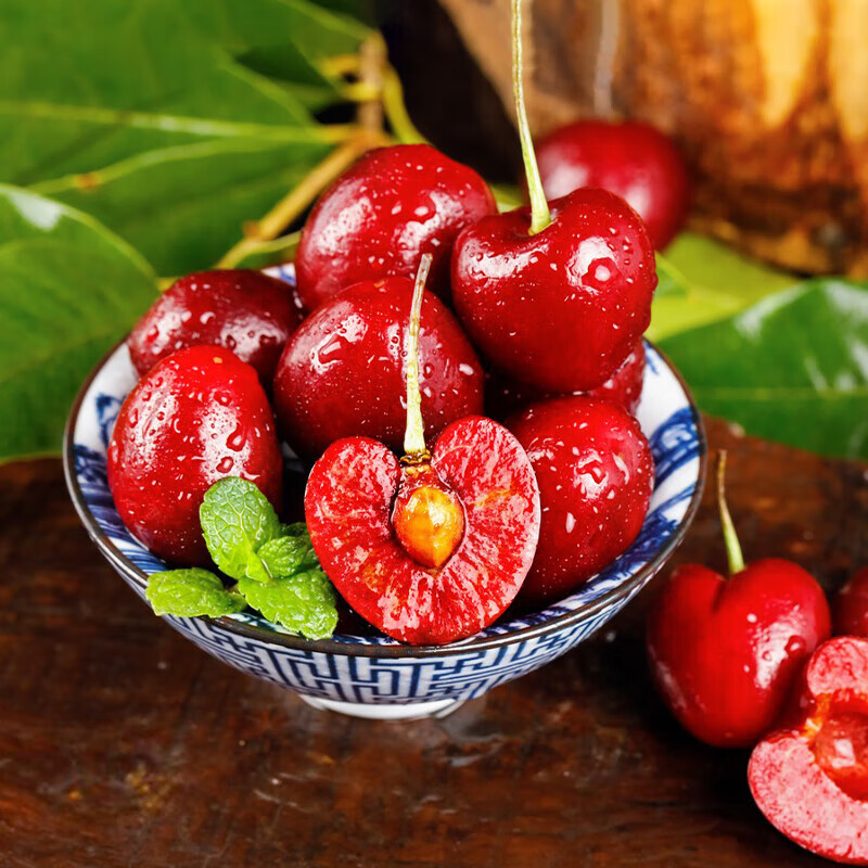 护山人【头茬预定】山东大樱桃国产车厘子新鲜水果 时令生鲜水果端午节 4斤(净重)  23-26mm