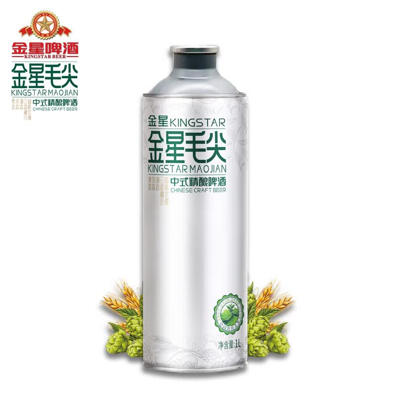 金星啤酒中式精酿茶啤果啤全系列组合装 金星毛尖茉莉龙井 1L 6罐 组合装