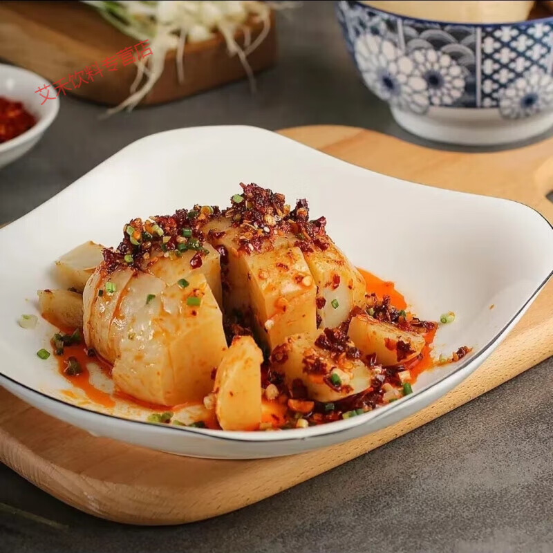 貴州涼拌米豆腐特產(chǎn)銅仁個個米豆腐灰堿粑江口米豆腐送折耳根辣椒 折耳根辣椒一包30克 【個個米豆腐8個】