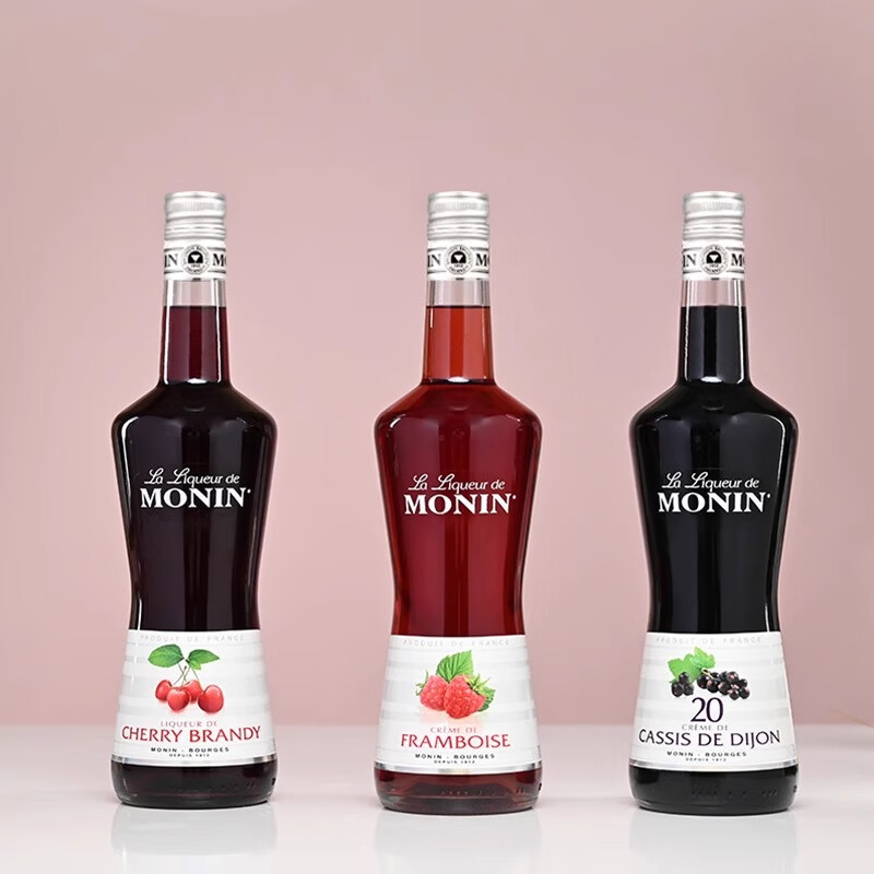 莫林黑加仑风味利口酒 700ml瓶装洋酒力娇酒调制配制莫吉托 酒精量20% 黑加仑风味