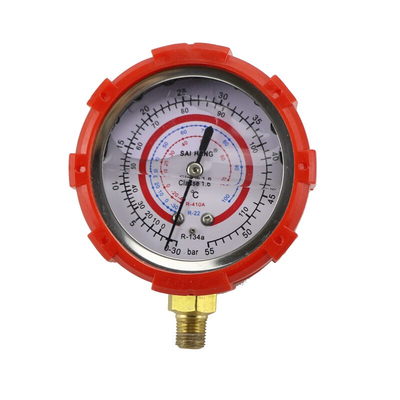 空调加氟表雪种压力表头冷媒空调维修工具设备家用表41022134 高压油