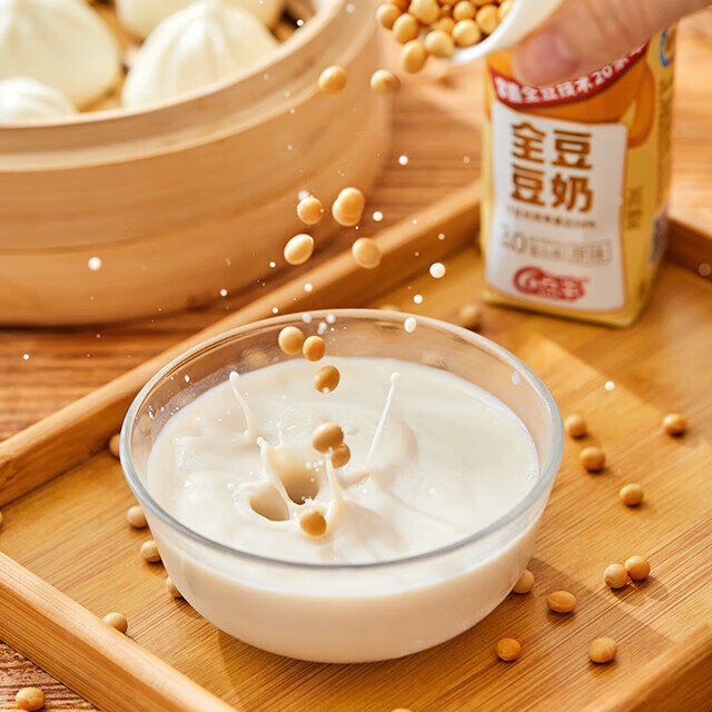 六点半豆奶全豆豆奶250mL*12盒装原味饮料植物蛋白健康营养健康早餐奶 全豆豆奶3.0原味250ml*12盒