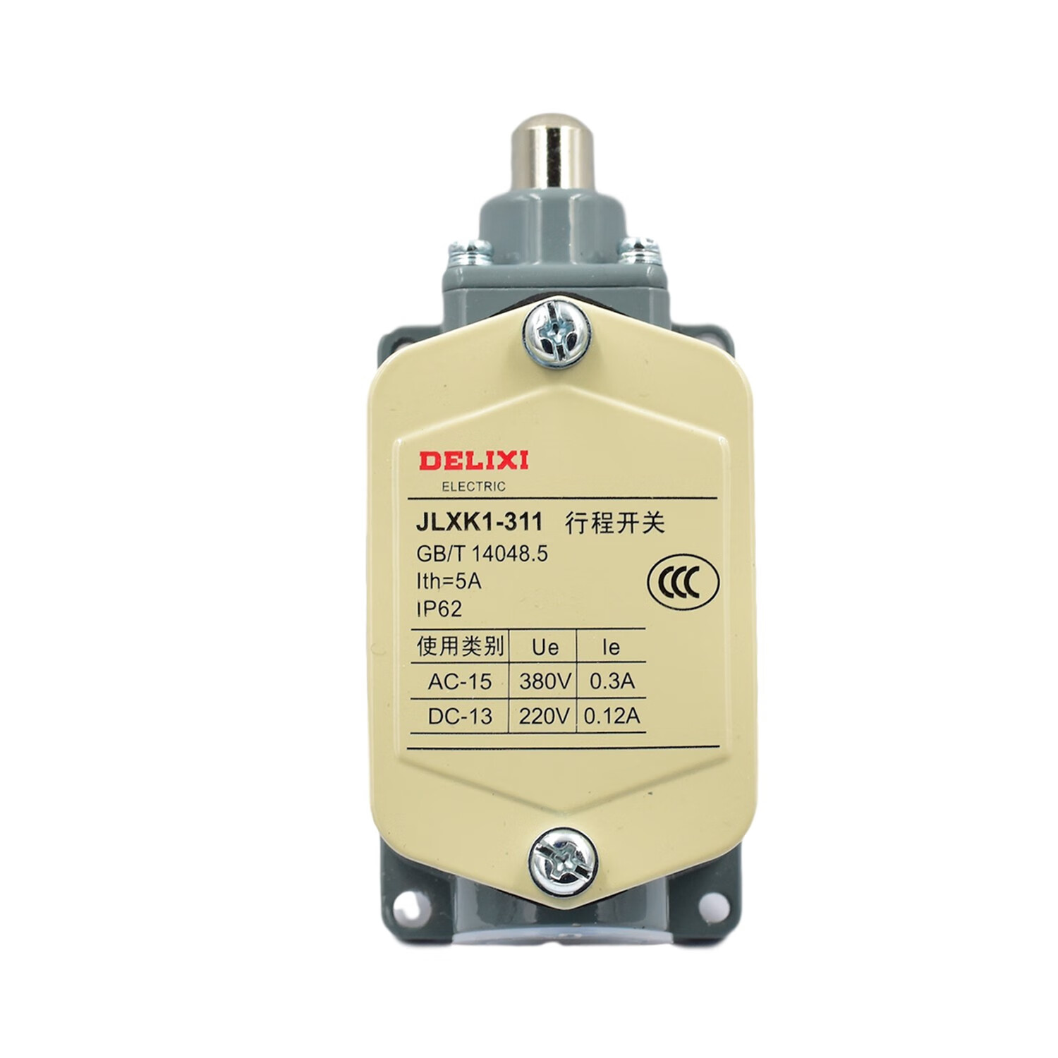 德力西电气(DELIXI ELECTRIC)行程开关 JLXK1-311 柱塞防护式能自动复位 一常开一常闭 JLXK1-311