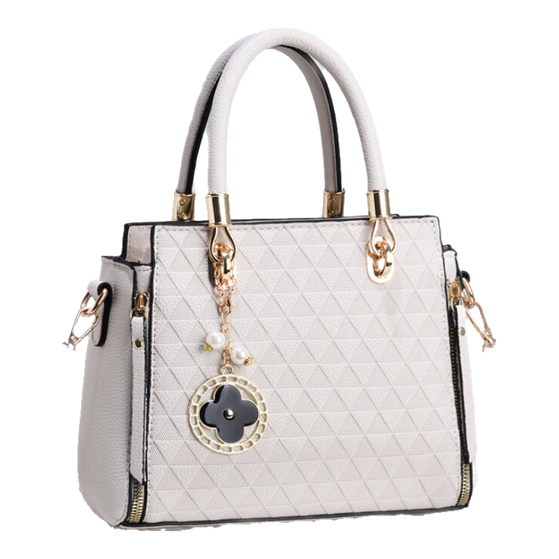 游子吟送妈妈母亲节生日礼物包包女包手提包时尚质感单肩斜挎女包 米白色99元