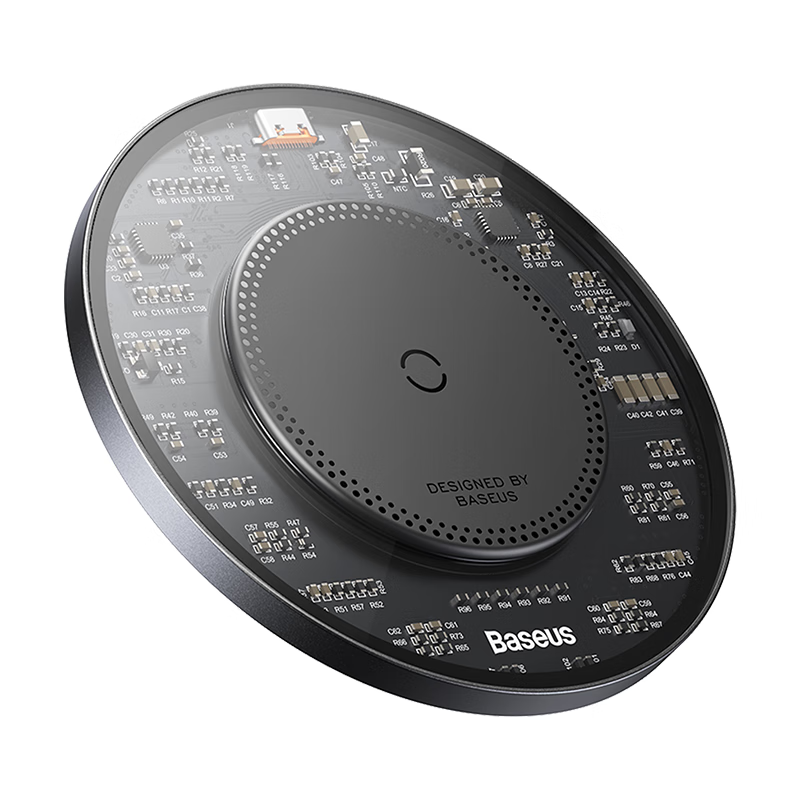 倍思（BASEUS）倍思无线充电器二合一适用苹果15Promax专用iphone14无限20W快充 黑色(15W无线快充送双C线