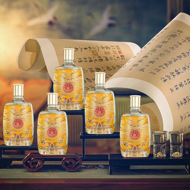 華图钓鱼台陈酿30 臻传酱香型 礼盒装 53度 100mL 5瓶 华图五福临门一盒