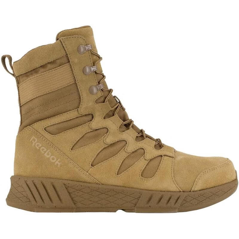銳步（Reebok）工礦靴英寸戰(zhàn)術(shù)男鞋輕量化緩震防滑防護(hù)軍靴 Coyote 43