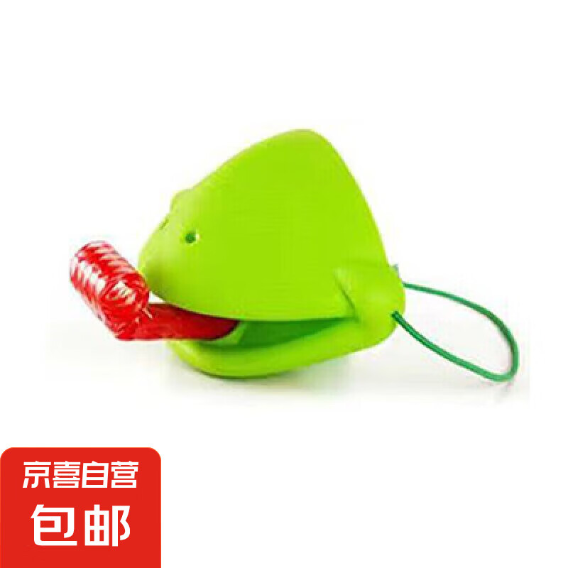 贪吃变色龙吐舌头玩具 单人青蛙面具OPP袋装