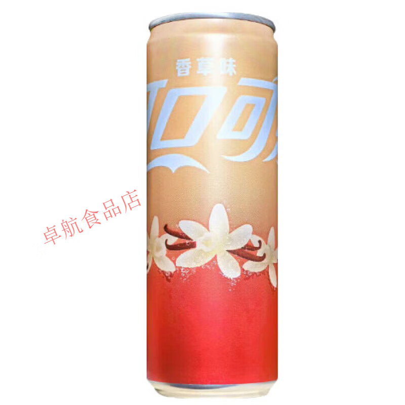 可口可乐（Coca-Cola）香草味汽水330ml*24罐整箱装 摩登细长高罐碳酸饮料 6罐(330ML)