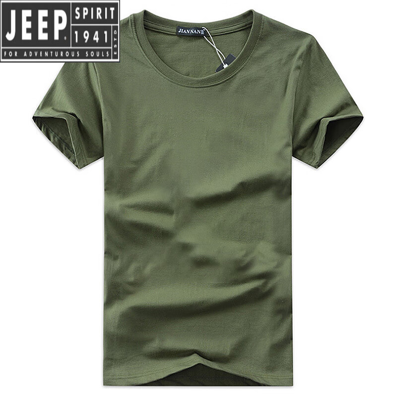 JEEP SPIRIT軍綠色戰(zhàn)術(shù)T恤男美軍軍旅風(fēng)短袖作戰(zhàn)訓(xùn)服夏 軍綠-美式T恤 3XL 建議165-180斤
