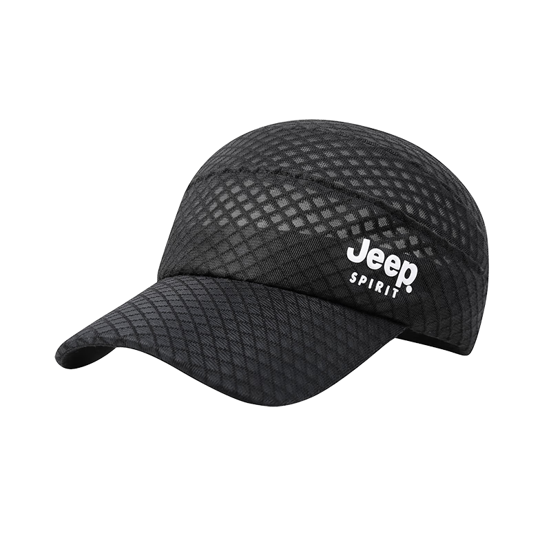 吉普（JEEP）空頂帽男士夏季網(wǎng)眼鏤空棒球帽百搭休閑男女鴨舌帽透氣遮陽太陽帽