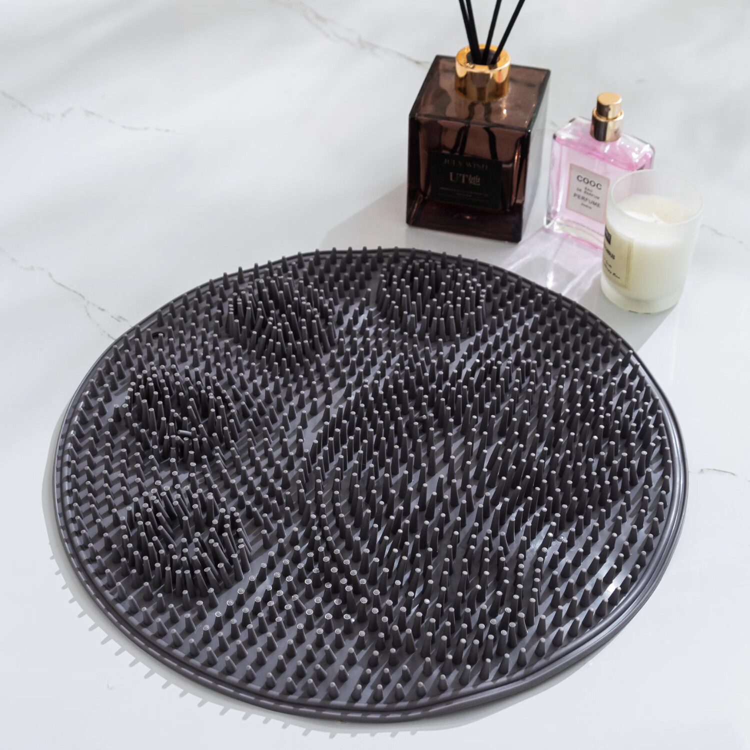 利环保圆形沐浴室防滑垫扇形淋浴房洗澡防摔地垫卫生间厕所按摩脚垫