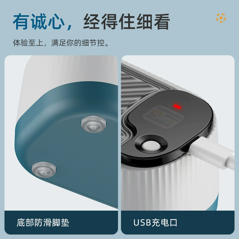 JNS2025新款洗眼镜机家用首饰牙套假牙手表清洁仪清洗器高频振动清洗 顶配充电款【蓝光/彩频/清洗剂】