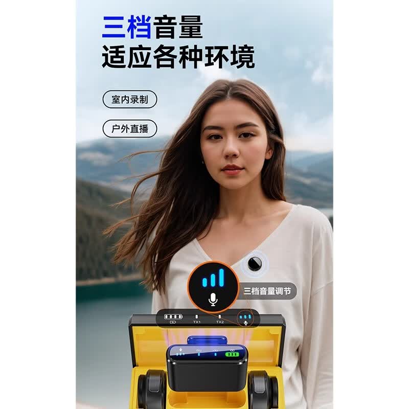 IMVP适用佳能 EOS R6 EOS R50相机无线麦克风领夹微单反 MIC相机 收音一拖二 四 六 八多人拍摄话筒 3一拖六【相机专用】