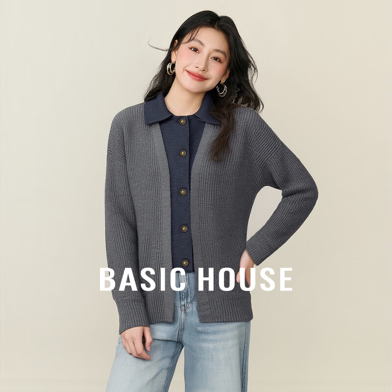 Basic House/�ټҺü�����ţ��ƴ��ë��2025�ﶬ�¿�쿪������ ��ɫ L