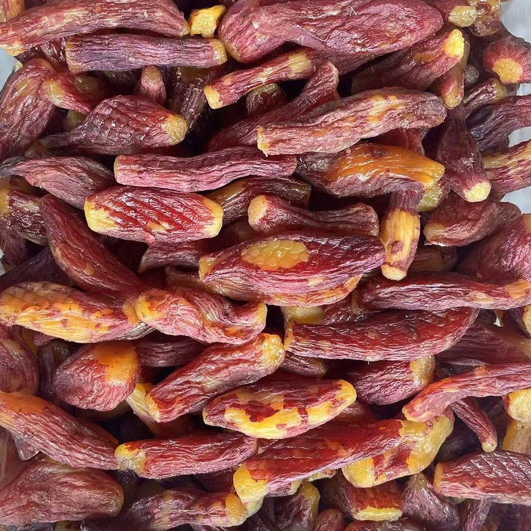 正宗帶皮紅瑤小香薯軟糯香甜香薯干切塊蜜薯地瓜干休閑零食紅薯干 紅瑤烤薯干220gX4袋