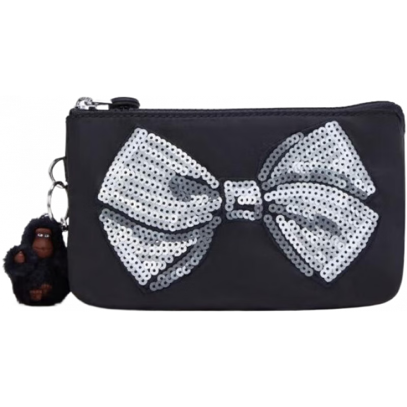 凱浦林創(chuàng)意新品零錢(qián)包星星時(shí)尚手拿包精致女包新款生日禮物KI4032 Charcoal Satin Bow os