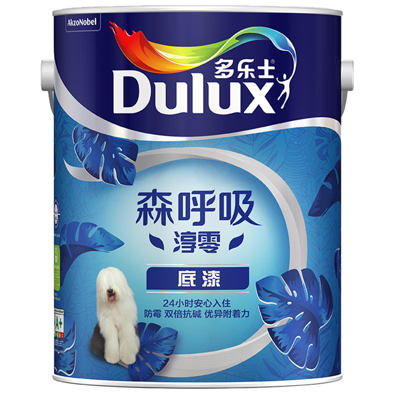 多樂(lè )士（Dulux）森呼吸淳零科技抗堿防霉內墻乳膠漆A931-65212底漆5L