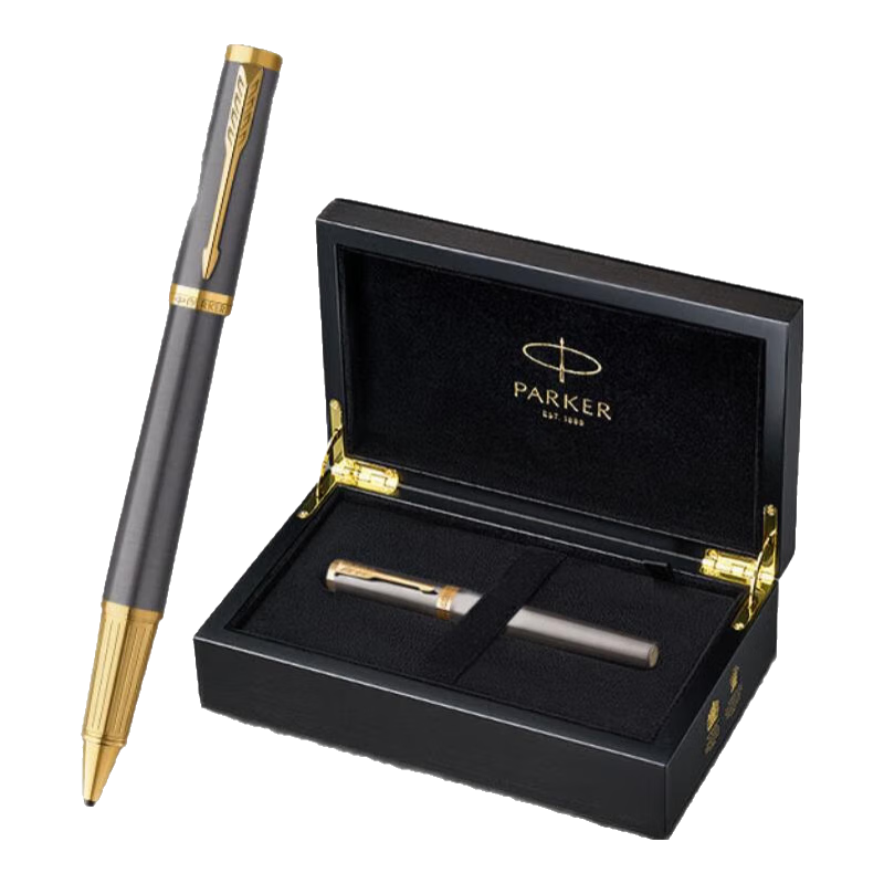 派克（PARKER）簽字筆新款卓爾精英精致特別款寶珠筆收藏紀(jì)念 男女商務(wù)禮品高端輕奢禮品高檔木盒畢業(yè)紀(jì)念禮物 精英派克灰金夾寶珠筆獨(dú)家木盒