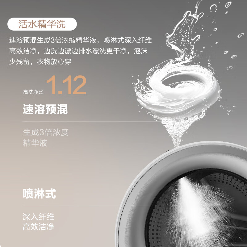 卡萨帝【卡萨帝揽光WB】10kg全自动超薄滚筒洗衣机W2升级款