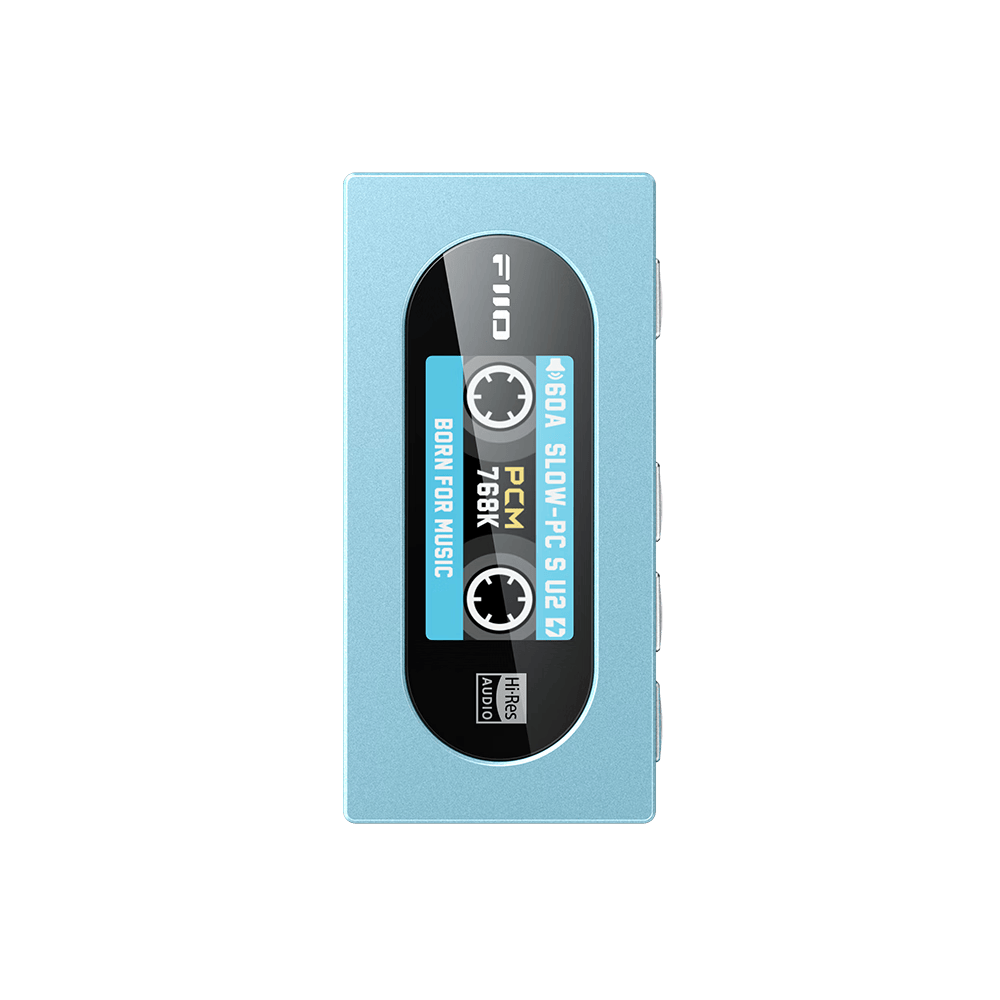 飞傲（FiiO）KA15解码耳放HIFI平衡4.4电脑声卡安卓手机功率放大器便携小尾巴转接线 支持PS5 天蓝色解码器
