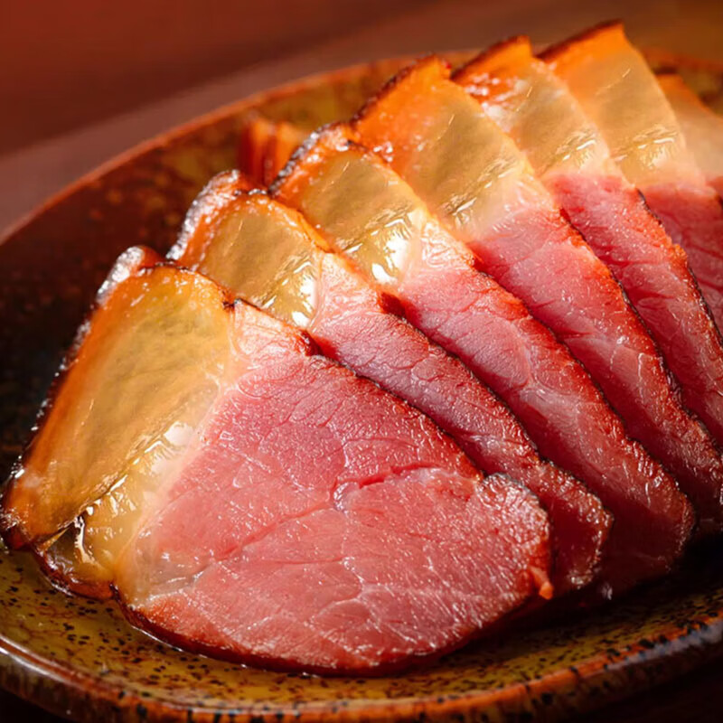 美珍欢川渝特产正宗农家自制传统柏枝烟熏五花腊肉腊味 烟熏后腿腊肉1斤装(500g*1袋)