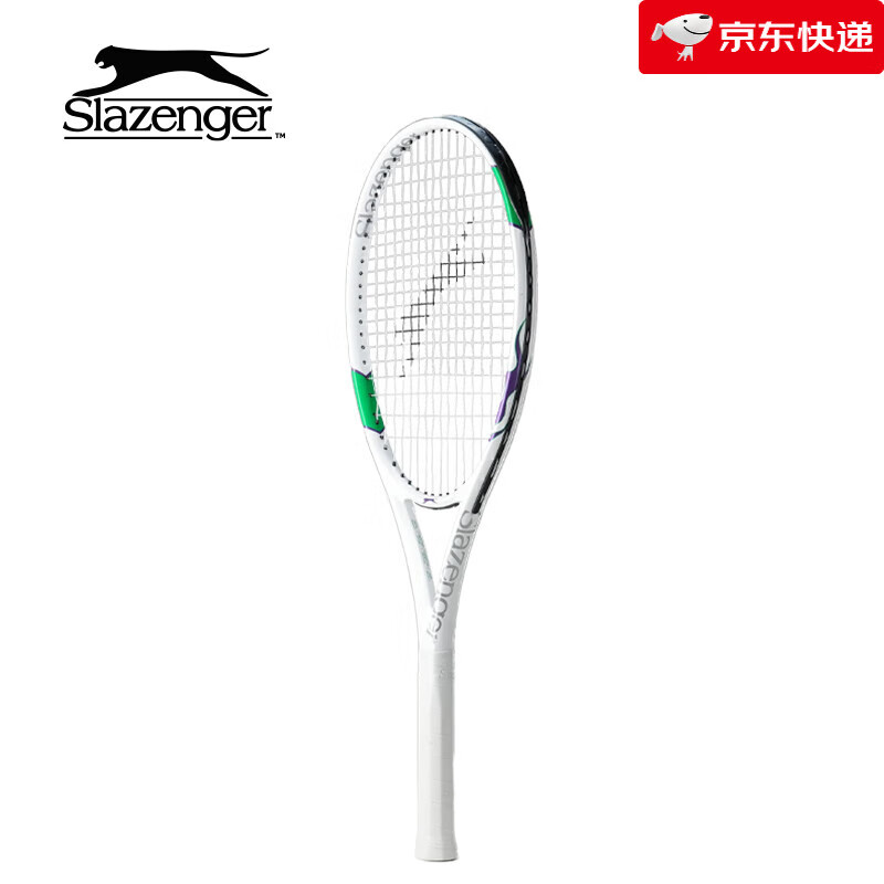 史萊辛格（Slazenger）大滿貫系列網(wǎng)球拍碳素復合大學生網(wǎng)球拍2024新 溫網(wǎng)云白