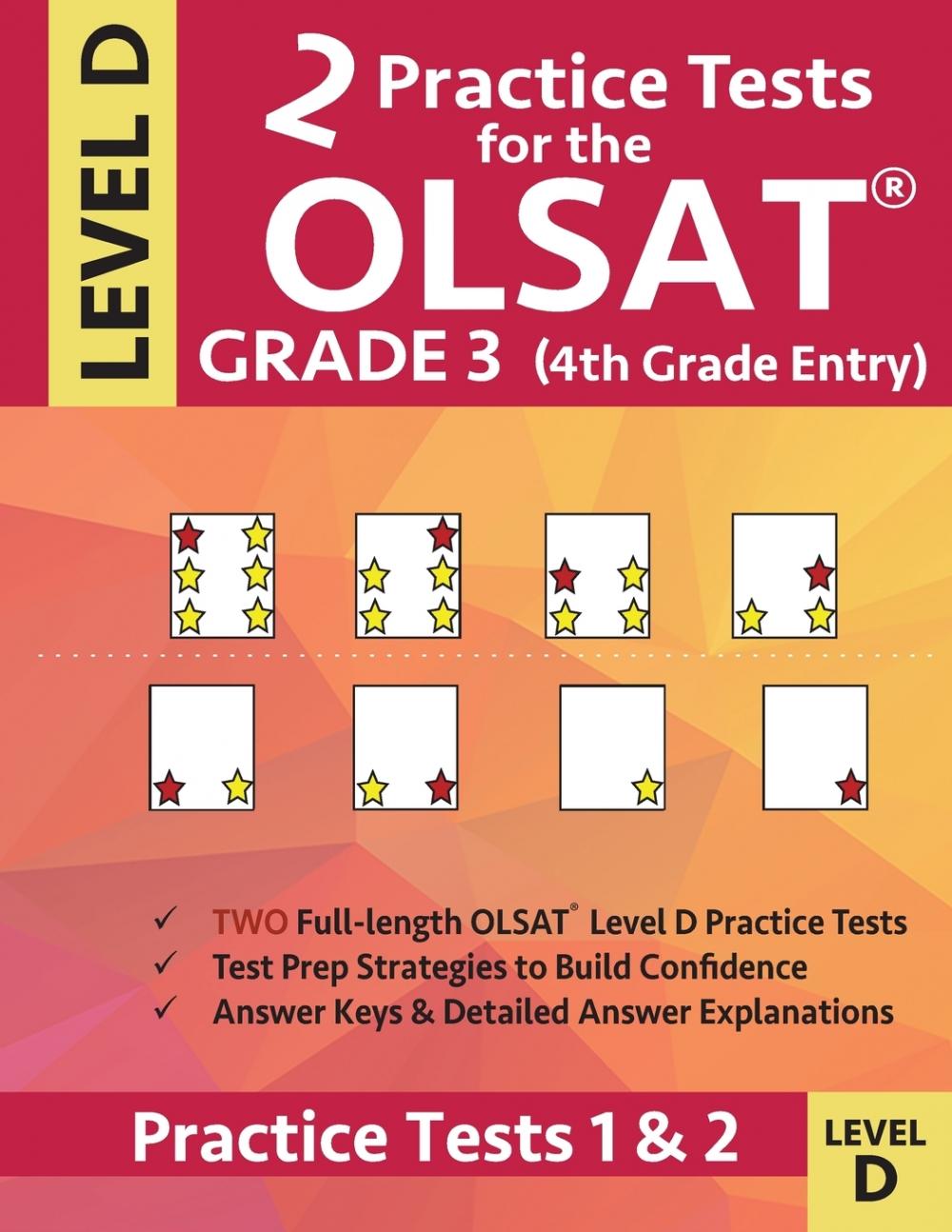 【预售 按需印刷】2 practice tests for the olsat grade 3 (4th