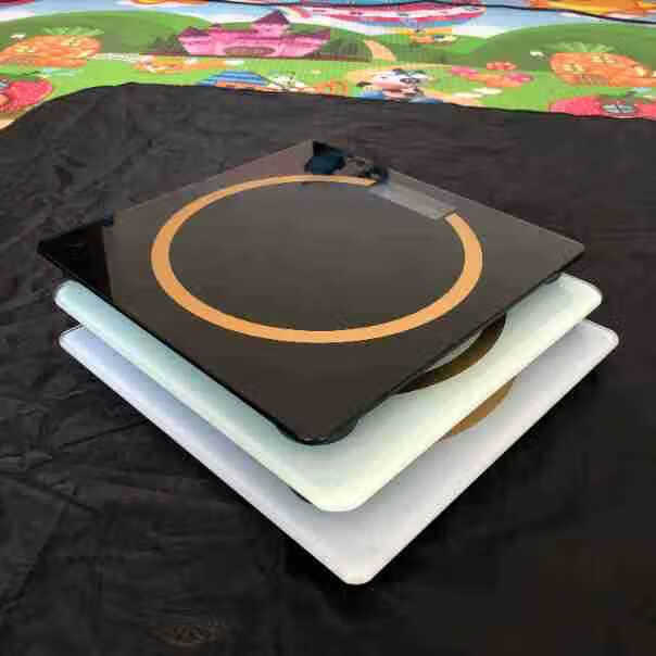 【厂家直发】智能称体脂秤高精准家用体重秤减肥专用女生小型秤 粉色（线条 26cm