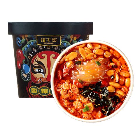 班干部黑金酸辣粉宽粉*1桶免煮速食红薯粉丝桶装冲泡方便面整箱
