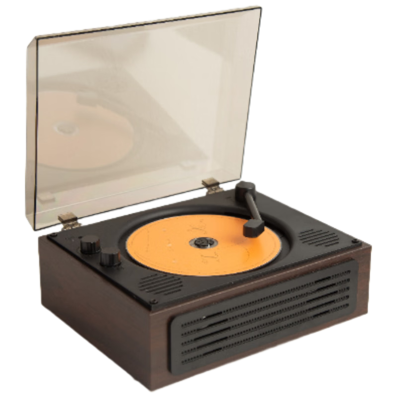 YEARS STAY时光岁月一体式CD机发烧友专辑播放器复古CD播放机唱片机桌面蓝牙音响音箱cd机SG1801胡桃木