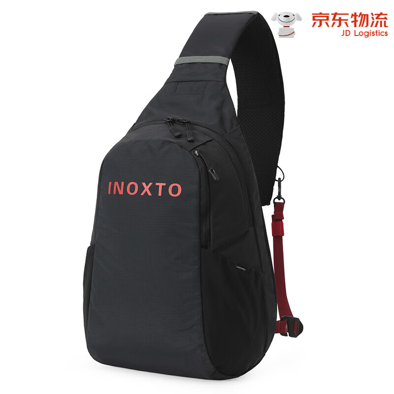 INOXTO戶(hù)外越野跑背包男徒步登山跑步運動(dòng)胸包便攜大容量水袋包 黑色7升背包