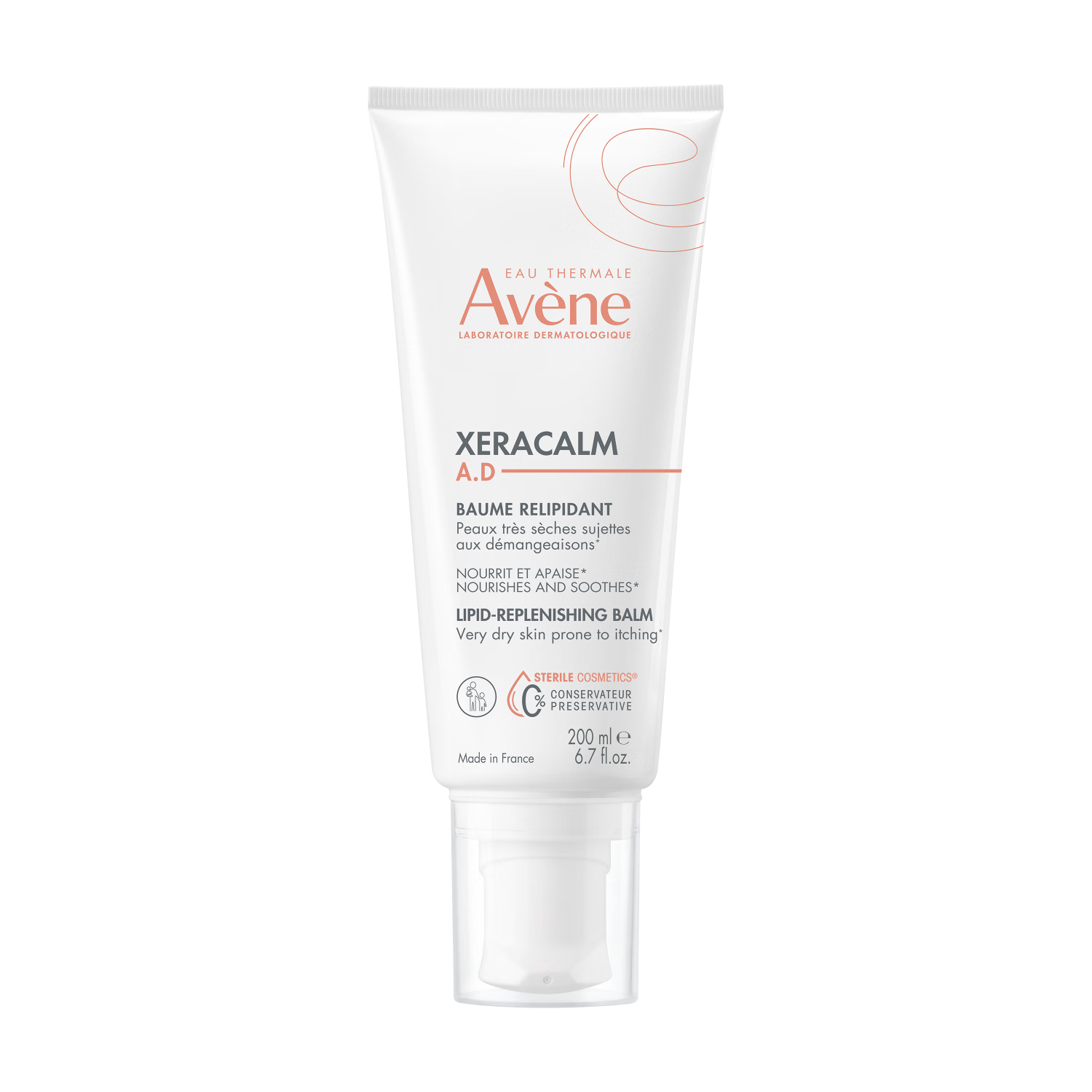 雅漾（Avene）AD膏嬰兒面霜寶寶三重盈潤乳200ml 兒童面霜舒緩修護干癢干燥脫屑