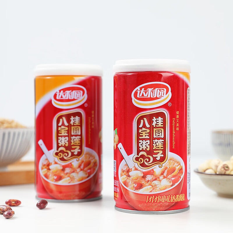 銀鷺達利園八寶粥桂圓蓮子黑米紅豆g6罐裝即食速食營(yíng)養早餐八寶粥 360g*6罐桂圓蓮子八寶粥