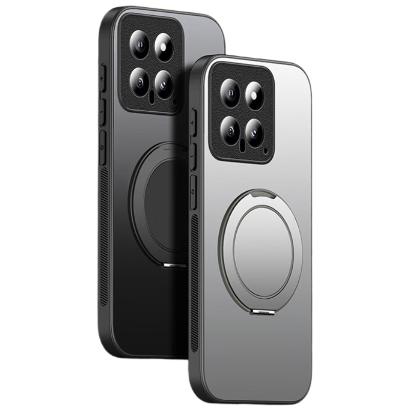 HOLDZU【解压版】支点壳适用于小米15pro手机壳xiaomi15Pro保护套磁吸全包防摔磨砂高级感支架-深空黑