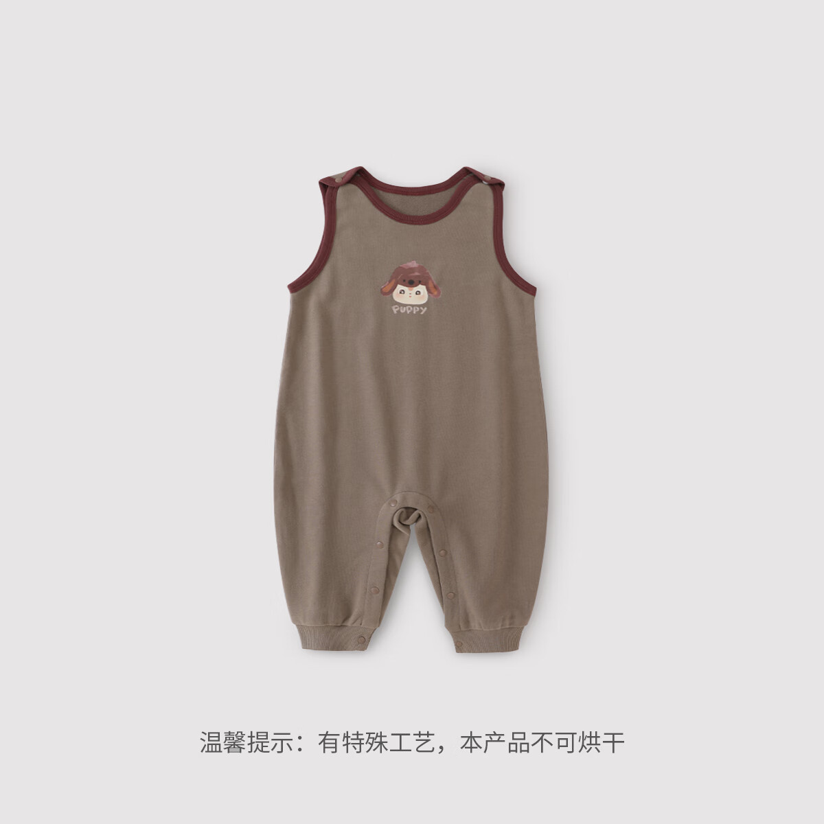 巴厘小豬嬰兒背帶褲春秋款男寶連身褲女寶衛(wèi)衣連體衣服超萌可愛寶寶連體褲 偵探小狗 100