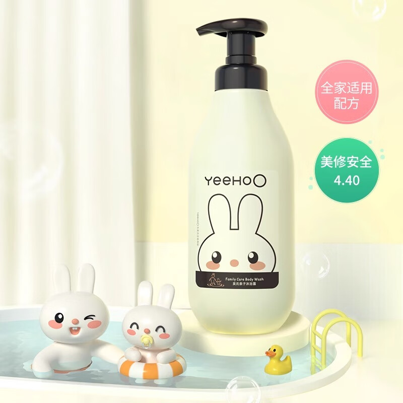 英氏（YEEHOO）儿童沐浴露宝宝沐浴乳0皂基温和滋润全家可用洗护用品 亲子沐浴露 【全家可用】亲子沐浴露600ml