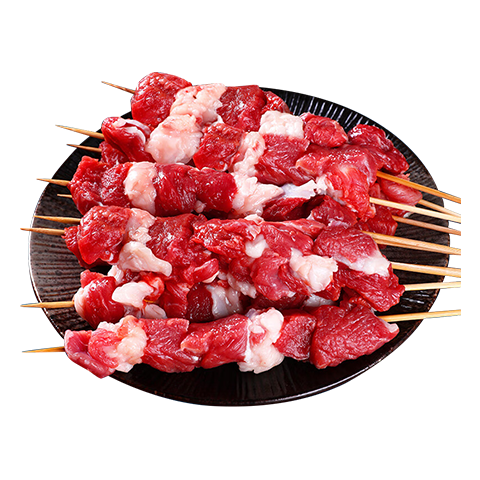 鹽灘賣羊郎原切羔羊肉串凈重2斤（40串）國產(chǎn)羊肉露營戶外燒烤食材
