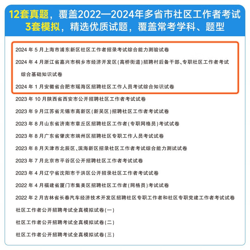 中公社区工作者考试2025社区工作者招聘考试教材网格员社区工作社区考试社区专职招聘:一本通+真题模拟+社区工作专业知识考点与题库 共3本
