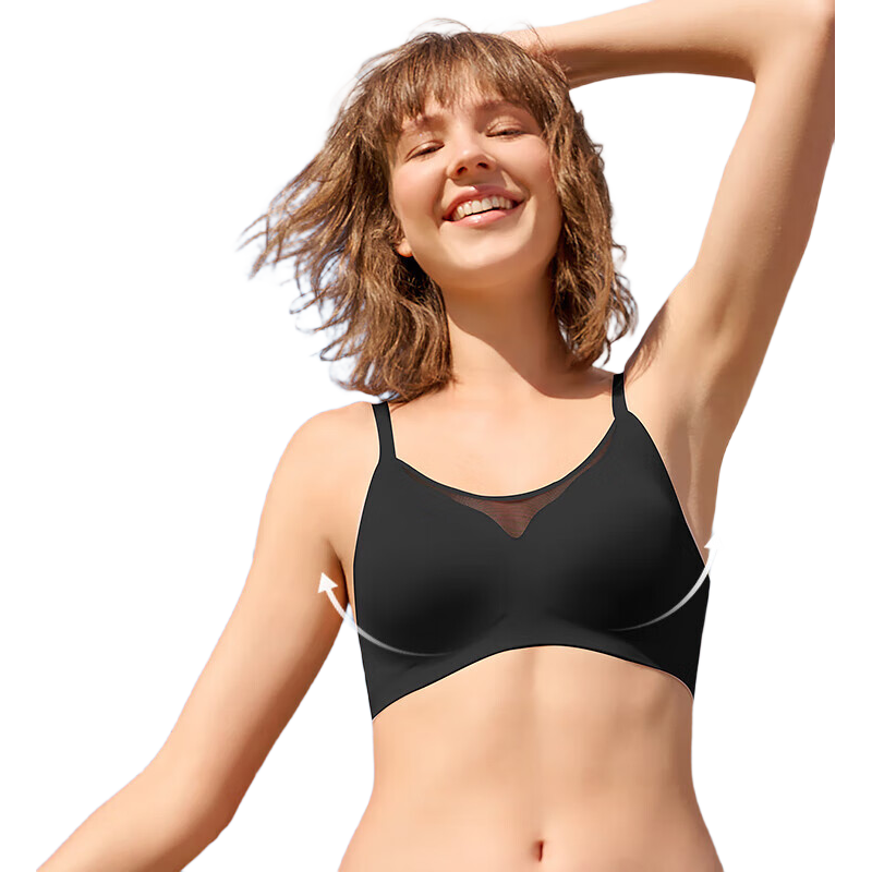 曼妮芬（Maniform）【芒果杯】智慧無尺碼無痕內(nèi)衣女士舒適無鋼圈文胸均碼送女友