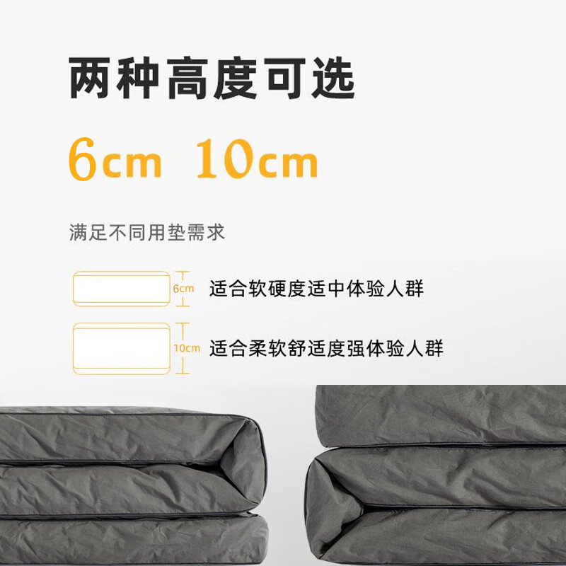 五星级酒店同款大豆纤维床垫软床褥家用宿舍 高贵白(厚约6厘米) 母婴A类，久 200cm*220cm(抗菌升级)