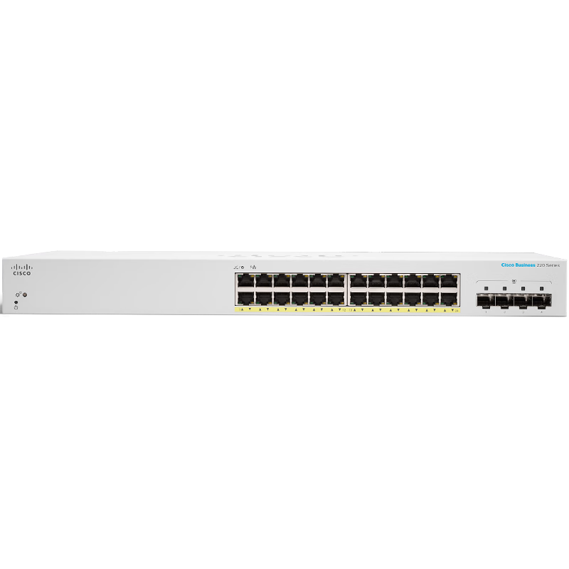 思科（CISCO）交换机 24口千兆交换机 CBS220-24T-4G-CN千兆企业级以太网交换机