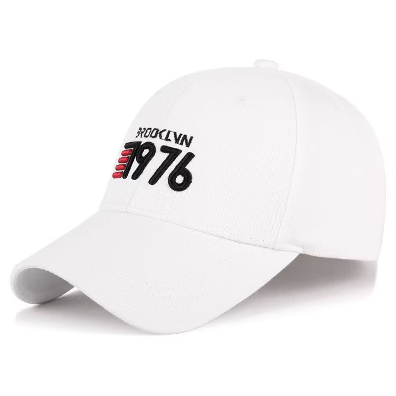 炫世柠檬 帽子男春夏潮嘻哈帽休闲百搭时尚休闲遮阳鸭舌帽女纯色棒球帽 白色