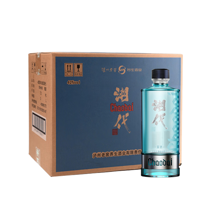泸州老窖潮代  光瓶酒 500ml 白酒 42%vol 500mL 6瓶 整箱