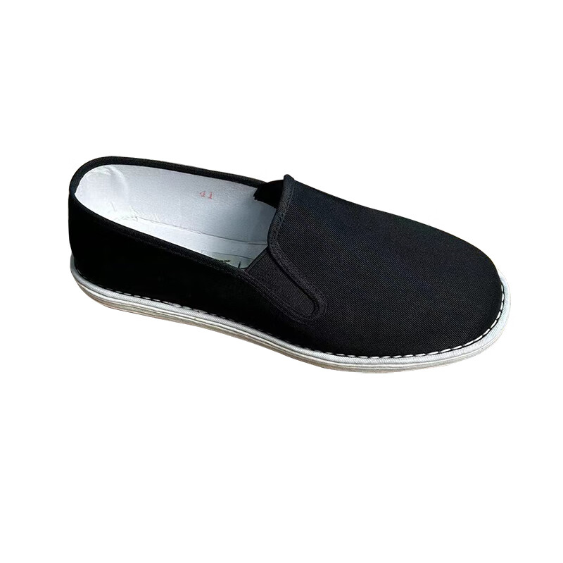 千层底布鞋男款礼服呢面料纯手工布鞋千层布底手工纳制透气耐穿 礼面明尙 46