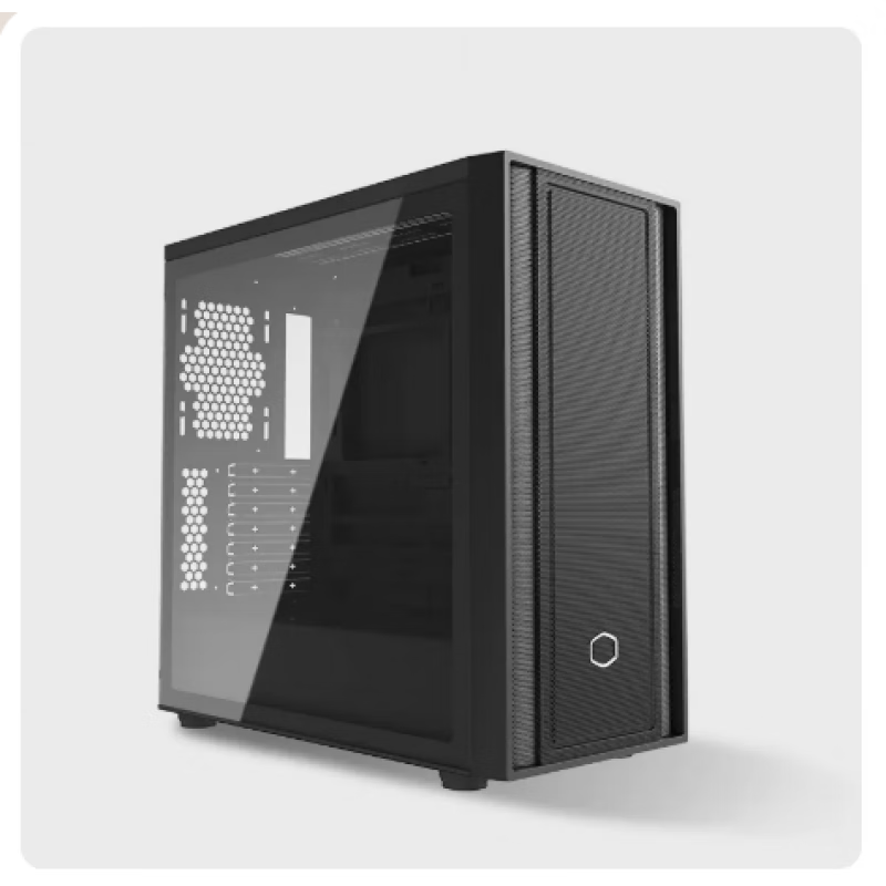 酷冷至尊（CoolerMaster）Box600ATX电脑中塔背插机箱 冲孔前面板/双360水冷位 MasterBox 600【黑色】+酷冷B360水 官方标配