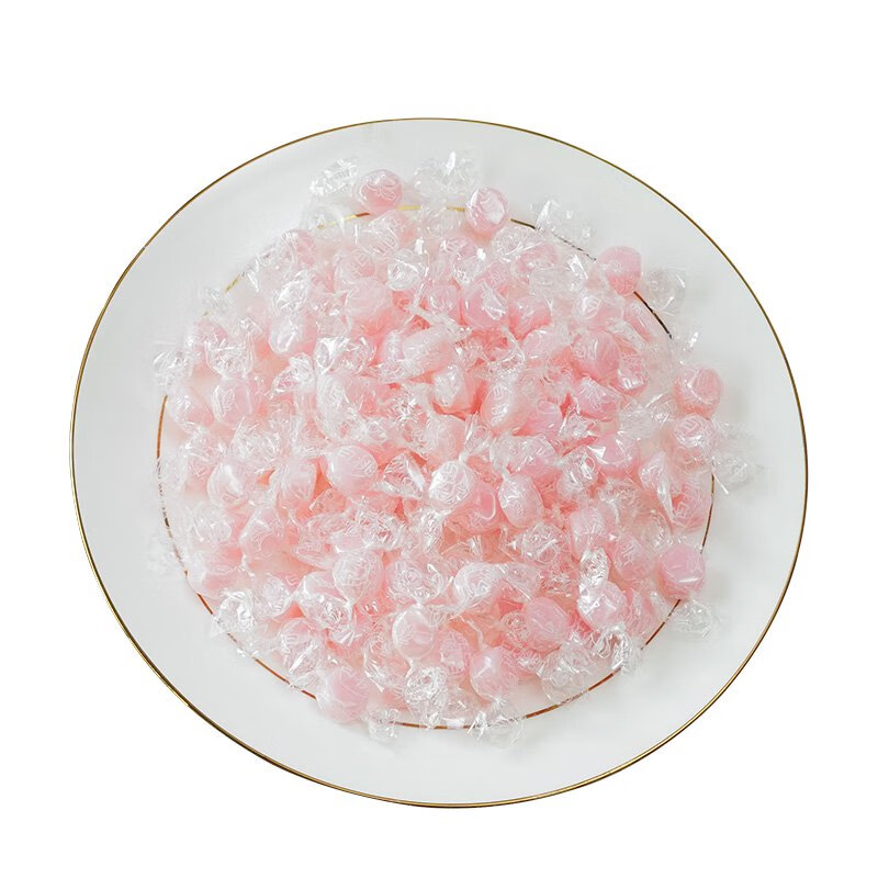 佳佳響白桃水果汁硬糖500g千紙鶴水蜜桃味結(jié)婚喜糖網(wǎng)紅兒童糖果散裝零食 500g約330顆/包