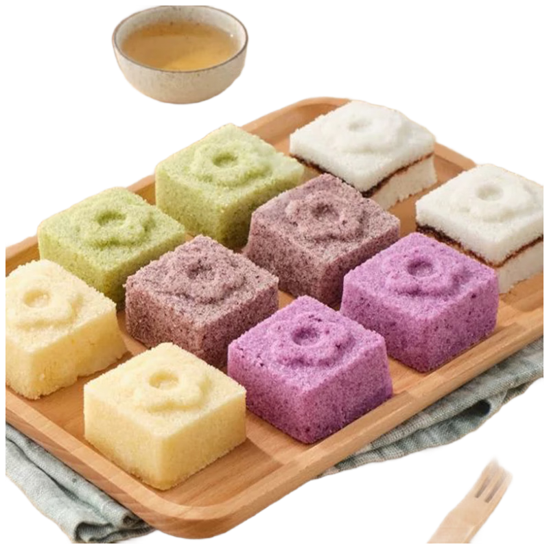 桃西村 寧波傳統(tǒng)糕點(diǎn)純手工早餐速食 紫薯豆沙米糕4只共200g