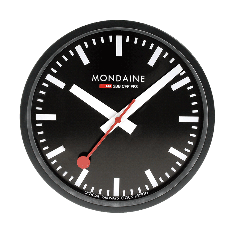 瑞士國鐵（Mondaine）MONDAINE掛鐘鐘表客廳掛鐘簡約現代創(chuàng)意靜音藝術掛鐘2025輕奢